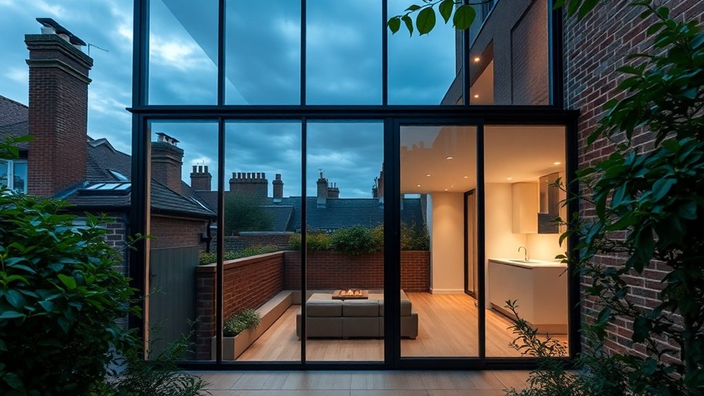 Glass Extension Walls Ladbroke Grove