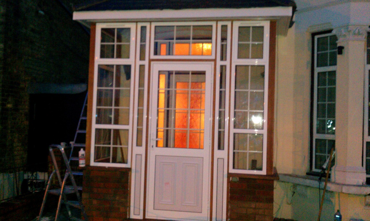 uPVC porch with Georgian bar glazing installed in Ladbroke Grove